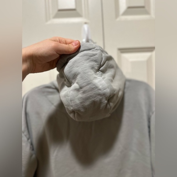 West Path Unisex Organic Cotton Pullover Hoodie Grey , size M Women’s , S Men’s - Picture 4 of 14